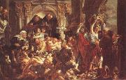 Jacob Jordaens Jesus Diving the Merchants from the Temple china oil painting artist